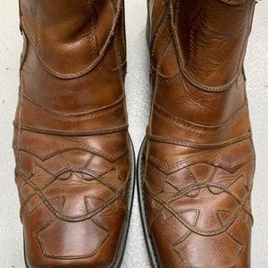 Mark Nason Leather Boots Brown Size 10